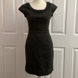 REBECCA TAYLOR 0 charcoal boucle dress